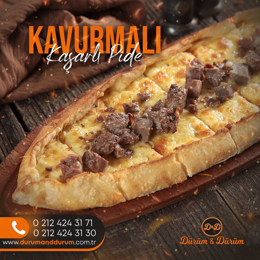 Kavurma Kaşarlı Pide (200 gr.)